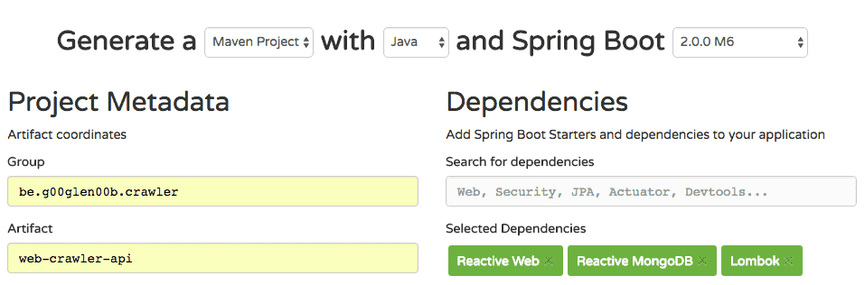 Spring initializr